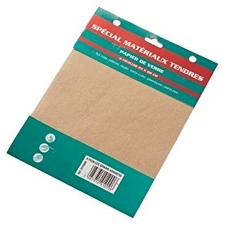 SAVY PAPIER DE VERRE 4 FEUILLES GRAIN MOYEN 2910003