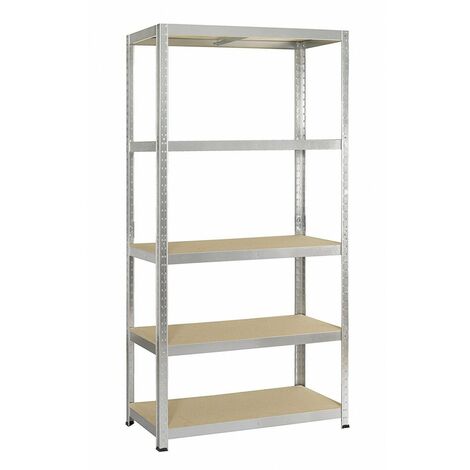 Etagere Metal-bois 176x90x45 Clipsable Strong 175 Galva Ref 602005 (1/3)