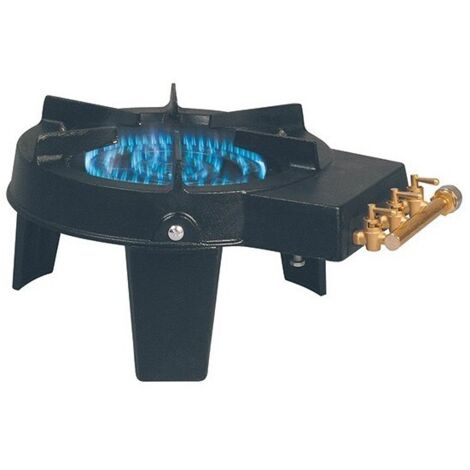 FP – Réchaud à gaz 3 brûleurs fonte – Puissance 8200W – Rampe 3 robinets – Pour cuisson professionnelle