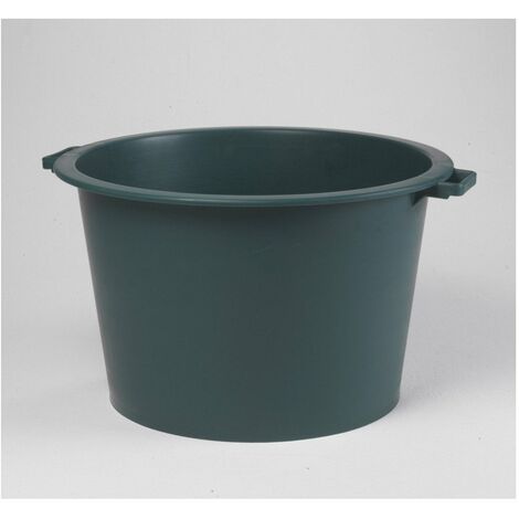 EDA – Baquet rond 75L en polypropylène vert – Diamètre 600mm – Hauteur 380mm – Pour stockage eau et déchets de jardin