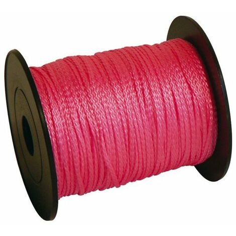 Cordeau Polypro Fluo 100m Haute Visibilité, Résistance Polyvalente - Taliaplast