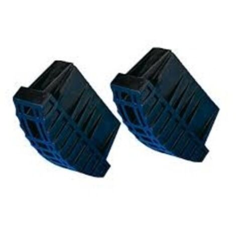Tubesca Comabi – Sabots haute sécurité pour échelles avec montants de 66mm – Plastique noir – Dimensions 6,5 x 3,5 cm – Lot de 2 pièces (1/5)