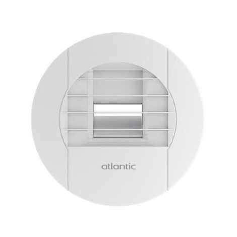 Atlantic – Bouche VMC hygroréglable 125 mm – Débit 5 à 40 m³/h – Installation salle de bain – Raccord lisse à joint – 542462 (1/5)