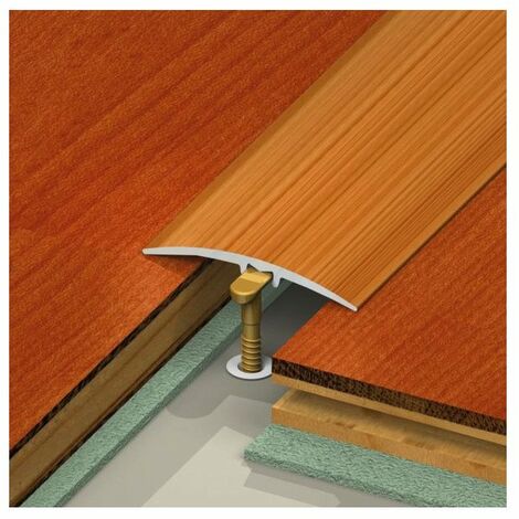 Barre de seuil aluminium anodisé 2700mm x 41mm – Fixation invisible à clipser – Esthétique épurée pour intérieur moderne