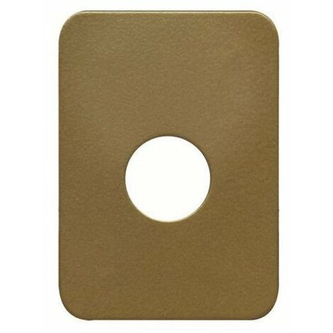 Iseo Cavers – Contre-plaque de sécurité pour verrou CITY ISR6 diamètre 26 mm – Acier 20/10ème – Entraxe 70 mm x 38 mm – Finition bronze (1/5)