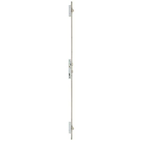 Metalux – Serrure monopoint en applique 3 points – Pêne dormant et demi-tour – Entraxe 92 mm – Axe 21 mm – Têtière filante pour profil européen (1/2)