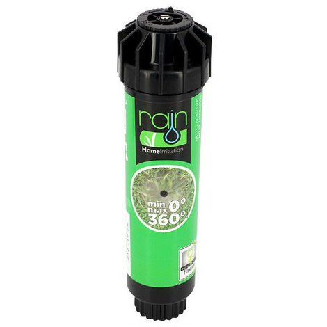 Arroseur à turbine 10 cm – Portée réglable 4,00 à 5,80 m – Hauteur d'émergence 10 cm – Pression 1 à 3 BAR – Rain