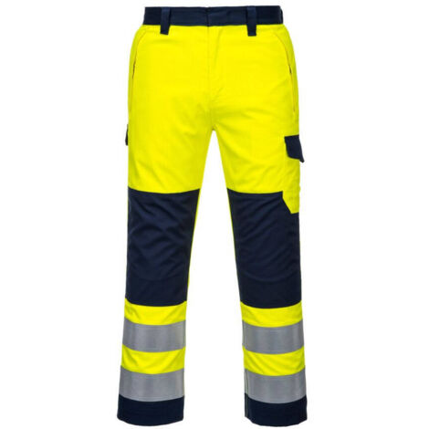 Pantalon Modaflame Haute-visibilité Couleur : Jaune/marine Taille Xxl - Portwest (1/4)