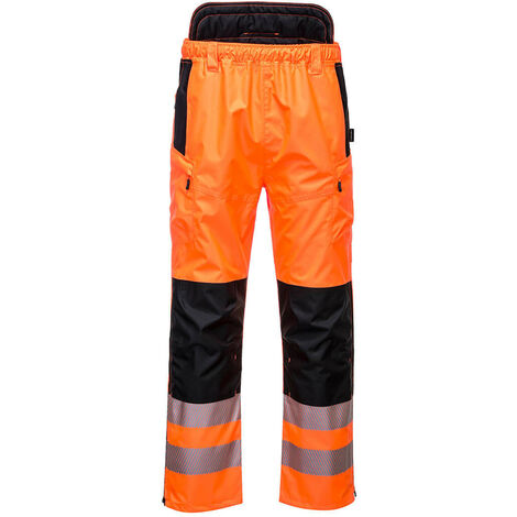 Pantalon Extrême Haute Visibilité Pw3 Couleur : Orange/noir Taille Xxl - Portwest
