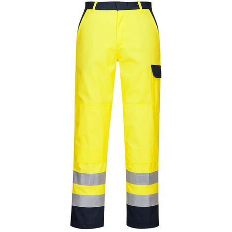 Pantalon Hi-vis Bizflame Pro Couleur : Jaune Taille M - Portwest (1/2)