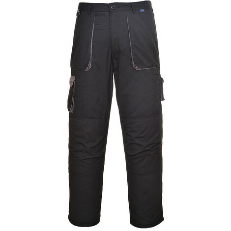 Pantalon Portwest Texo Contrasté Matelassé Couleur : Noir Taille Xl - Portwest (1/2)