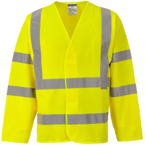 Gilet 2 Bandes & Baudrier Manches Longues Couleur : Jaune Taille Xx/3x - Portwest
