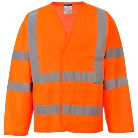 Gilet 2 Bandes & Baudrier Manches Longues Couleur : Orange Taille Xx/3x - Portwest