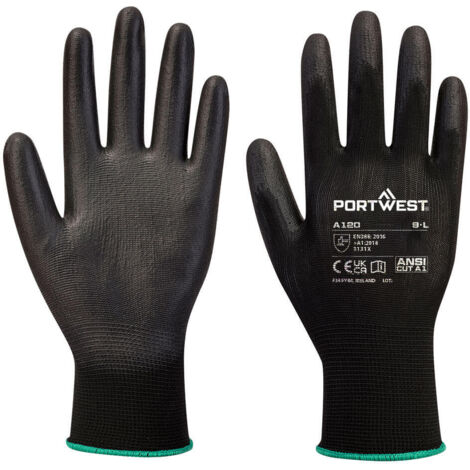Gant Enduit Pu  Couleur : Noir Taille Xl - Portwest