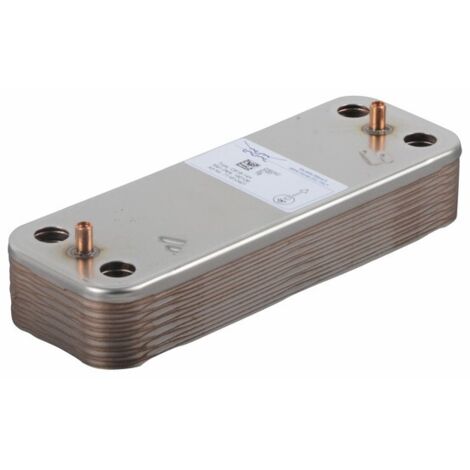 Chappee – Échangeur thermique 14 plaques – Longueur 1000mm – Pour installations sanitaires – Débit 30L/min – Compatible avec chaudières DE DIETRICH