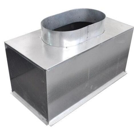 Plenum acier pour grille de soufflage 400x200mm - Baillindustrie