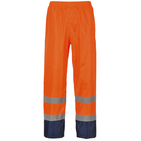 Pantalon De Pluie Hi-vis Bicolore   Couleur : Orange/marine Taille Xxxl - Portwest
