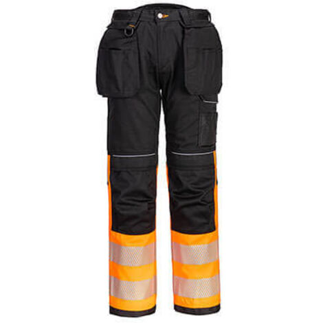 Pantalon Holster Pw3 Hi-vis Classe 1 Couleur : Orange/noir Taille 42 - Portwest (1/2)