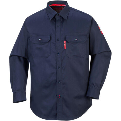 Chemise Bizflame 88/12 - Taille L - Marine - Portwest (1/6)