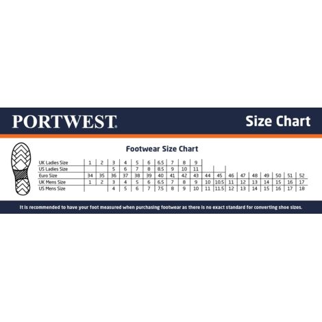 Chaussures de travail en nubuck avec embout composite léger PORTWEST FC60 taille 44 (1/2)