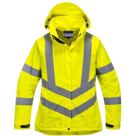 Parka Femme Hi-vis Respirante Couleur : Jaune Taille L - Portwest