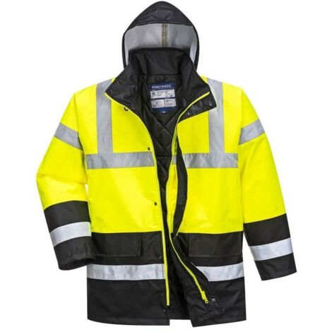 Parka Bicolore Traffic Couleur : Jaune/noir Taille Xxxl - Portwest