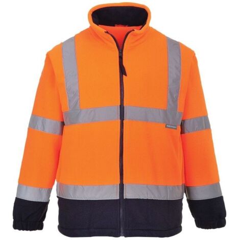 Polaire Hivis Bicolore Couleur : Orange/marine Taille L - Portwest (1/2)