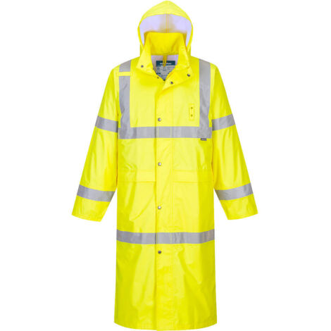 Manteau De Pluie Hivis 122cm Couleur : Jaune Taille 5xl - Portwest (1/4)