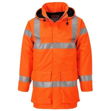 Veste De Pluie Hi-vis Multi Lite Bizflame Couleur : Orange Taille Xxxl - Portwest (1/2)