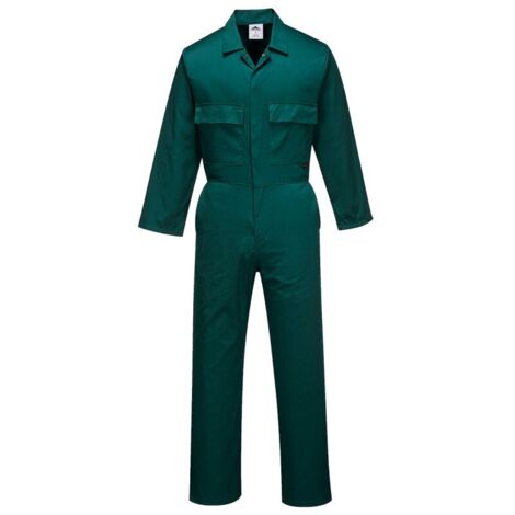 Combinaison Euro Work Polycoton Portwest Vert Bouteille XL