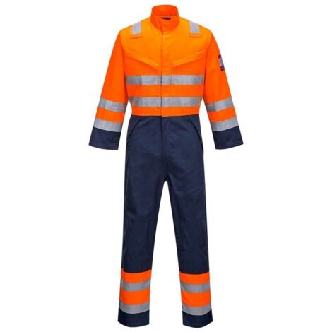 Combinaison Hv Modflame Ris Marine/orange Couleur : Orange/marine Taille Xxl - Portwest (1/2)