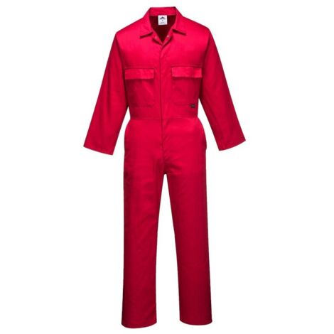 Combinaison Euro Work Couleur : Rouge Taille Xl - Portwest