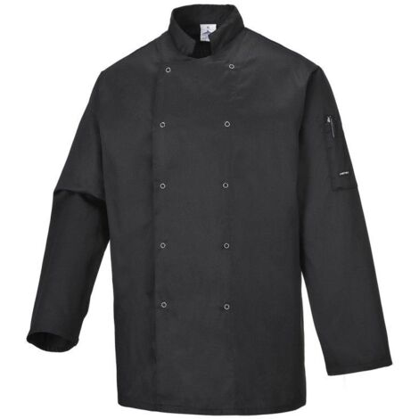 Veste De Cuisine Suffolk Couleur : Noir Taille Xxxl - Portwest (1/2)