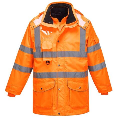 Parka Traffic Hv 7-en-1 Ris Couleur : Orange Taille 4xl - Portwest (1/2)