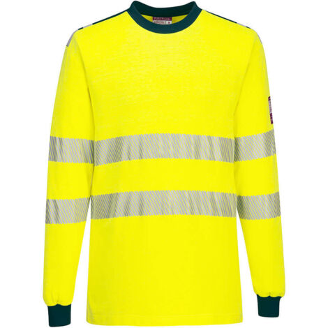 T-shirt Hi-vis Flamme Résistant Wx3 Couleur : Jaune/marine Taille Xxl - Portwest (1/2)