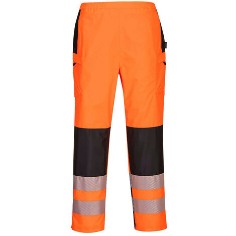 Pantalon De Pluie Pw3 Hi-vis Pour Femme Couleur : Orange/noir Taille Xxl - Portwest (1/2)