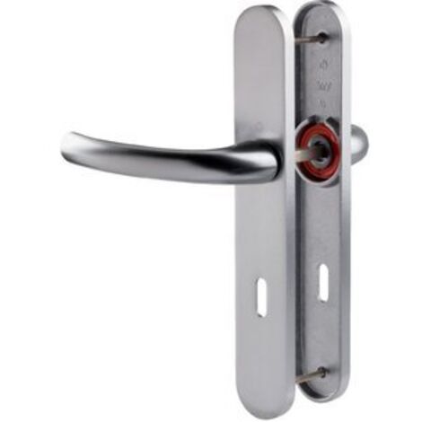 Ensemble Poignée Tokyo Inox Clé L Design Moderne, Inox Durable, Sécurité Clé L - Hoppe