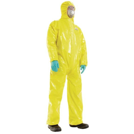 Honeywell – Combinaison Spacel 3000 RA EBJ XXXL – Protection chimique type 3, 4, 5 – Étanchéité renforcée – Dos ventilé pour confort respiratoire (1/2)