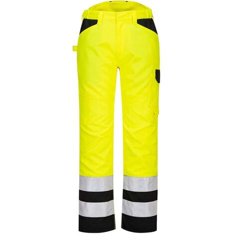 Pantalon De Service Hi-vis Pw2 Couleur : Jaune/noir Taille 42 - Portwest (1/2)