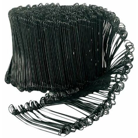 Edma – Liens métalliques 140 mm – Fil Ø 1,1 mm recuit – Conditionnement de 1000 unités – Pour fixation durable