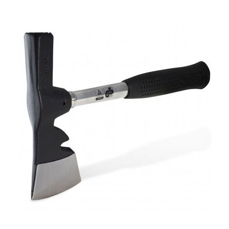 Edma – Hachette couvreur acier forgé – Manche bi-matière ergonomique – Taille précise des ardoises et tuiles – Usage intensif sur chantier (1/4)