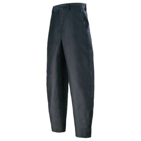 Pantalon Moleskin OUTBOUND Noir - Coupe Relaxed, Droit, 32.5 De Longueur, Coton Confort 4 Saisons