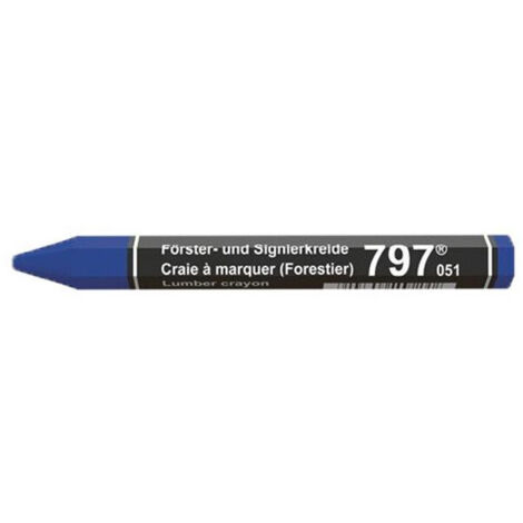 Craies forestières, diamètre 12 mm, longueur 120 mm, coloris bleu, boite de 12 pièces - LYRA (1/3)
