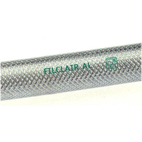 Tuyau souple cristal armé Ø16x24 – PVC renforcé sans phtalate – Longueur 25 mètres – Température d'utilisation -15°C à +60°C – Alfaflex (1/3)