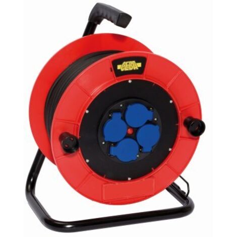 Enrouleur Câble Ceba 25m H07rnf Câble H07rn-f, Disjoncteur Intégré, 4 Prises - Ceba (1/3)