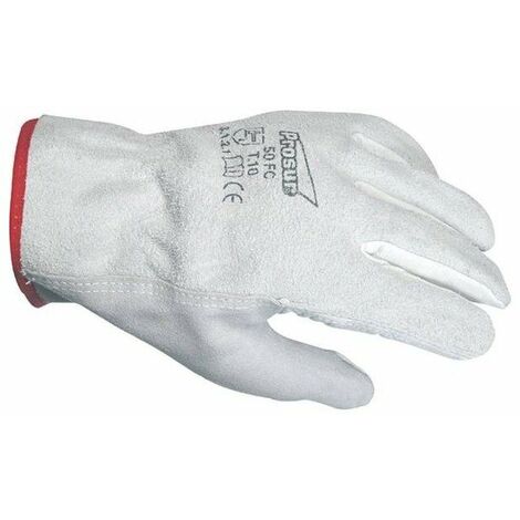 10 Gant Paume Fleur Dos Croute Serrage Elastique Taille 11