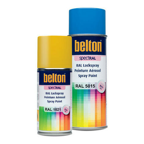 Vernis en aérosol 400ml RAL 9010 blanc pur – Finition mat pour rénovation – Couleur normalisée haute qualité – Belton - Mat400mlral9010blancpur