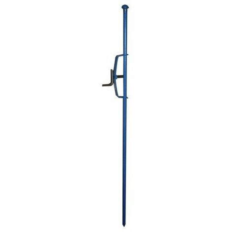 Finish – Étrier standard pour piquet d'implantation en acier traité – Fixation rapide et sécurisée – Conception durable pour chantiers humides (1/2)