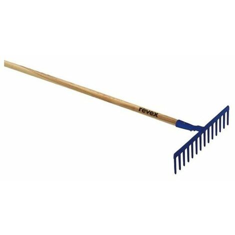 Revex – Rateau forgé 14 dents droites – Conception sans manche – Pour ratissage précis et rapide – Outil professionnel