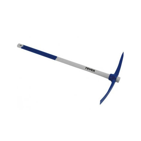 Pioche terrassier 2.5kg – Tête en acier forgé pour sols durs – Œil rond pour manche standard – Qualité professionnelle REVEX (1/3)